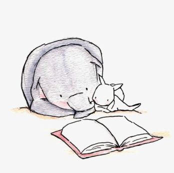 elephant reading
